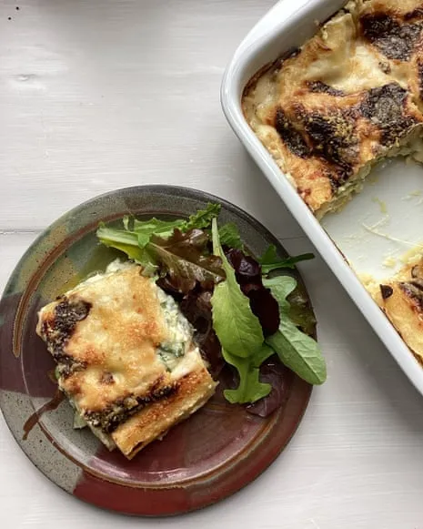 An Inspired Creation for Layered Pasta with Zucchini and Three Cheeses